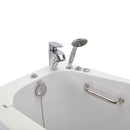 Ella Mobile 26"x45 Acrylic Hydro Massage Walk-In Bathtub with Left Outward Swing Door, Heated Seat, 2 Piece Fast Fill Faucet, 2"  Drain 8