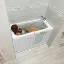 Ella Lounger 27"x60" Acrylic Air and Hydro Massage and Heated Seat Walk-In Bathtub with Right Outward Swing Door, 2 Piece Fast Fill Faucet, 2" Dual Drain, Digital Controller 7