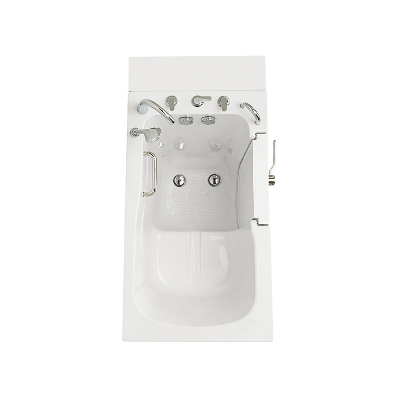 Ella Capri 30"x52" Acrylic Soaking Walk-In-Bathtub, Right Outward Swing Door, Heated Seat,  5 Piece Fast Fill Faucet, 2" Dual Drain 8