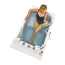 Ella Wheelchair Transfer 36"x55" Acrylic Air and Hydro Massage and Heated Seat Walk-In Bathtub with Left Outward Swing Door, 5 Piece Fast Fill Faucet, 2" Dual Drain 8