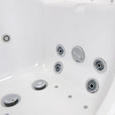 Ella Tub4Two 32"x60" Hydro + Air Massage w/ Independent Foot Massage Acrylic Two Seat Walk in Tub, Right Outswing Door, Heated Seats, 2 Piece Fast Fill Faucet, 2" Dual Drains 8
