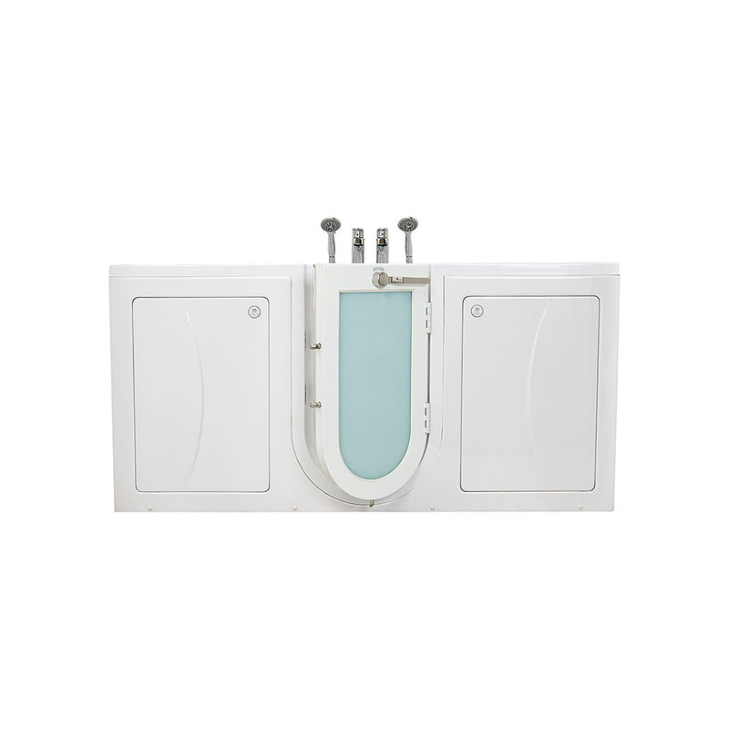 Ella Big4Two 36"x80" Hydro + Air Massage w/ Independent Foot Massage Acrylic Two Seat Walk-In-Bathtub, Right Outswing Door, Heated Seats, 2x2 Piece Fast Fill Faucet, 2" Dual Drain 8