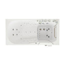 Ella Shak 36"x72" Acrylic Air and Hydro Massage w/ Independent Foot Massage Walk-In Bathtub , Right Outward Swing Door, 2" Dual Drain, Ella 5 Piece Fast Fill Faucet 8