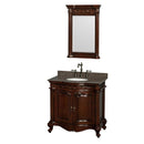 Wyndham Collection Edinburgh 36" Single Bathroom Vanity - Cherry WC-J233-36-SGL-VAN-CHE