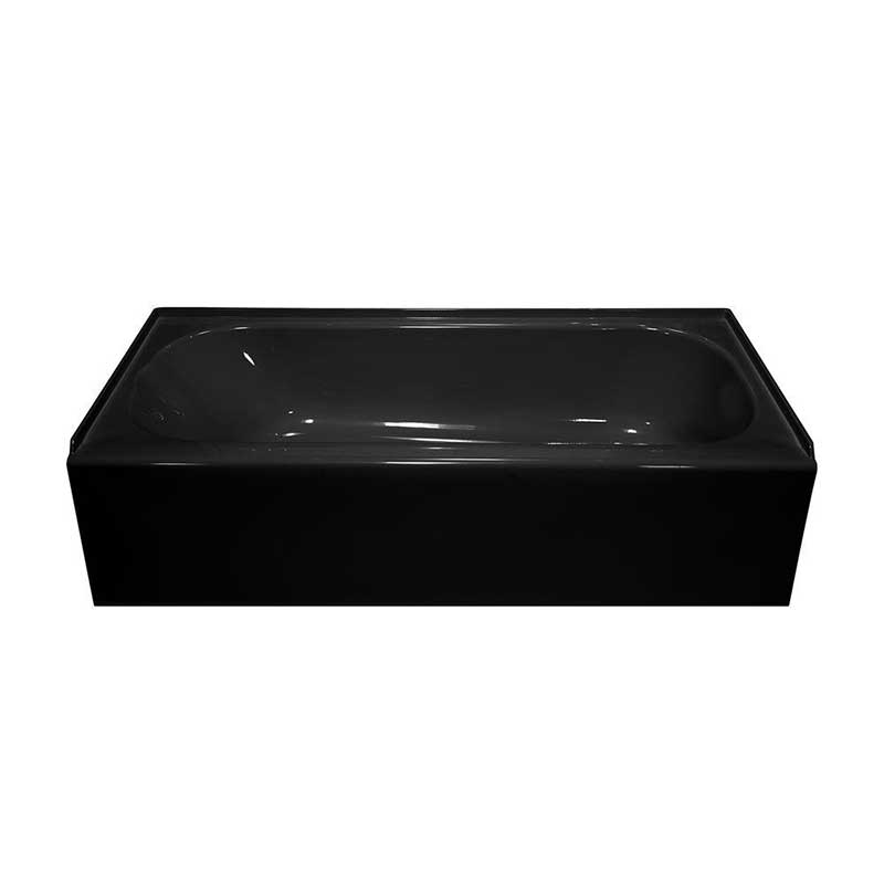 Lyons Industries Victory 4.5 ft. Above Floor Rough Right Drain Bathtub in Black