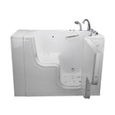 Ella's OLA3052AM-R-HB Transfer Acrylic L Shape Wheelchair, 29x52x42", White