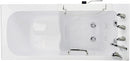 Ella's Bubbles OA2660-H-R-HB Lounger Acrylic Soaking and Heated Seat Walk-in Bathtub with Right Outward Swing Door, Ella 5pc. Fast-Fill Faucet, Dual 2" Drains, 27" x 60" x 43", White 2