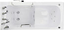 Ella's Bubbles OA2660H-L-HB Lounger Hydro Massage Walk-In Bathtub with Left Outward Swing Door, Ella 5pc. Fast-Fill Faucet, Dual 2" Drains, 27" x 60" x 43", White 2