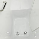 Ella's Bubbles OA2660-H-R-HB Lounger Acrylic Soaking and Heated Seat Walk-in Bathtub with Right Outward Swing Door, Ella 5pc. Fast-Fill Faucet, Dual 2" Drains, 27" x 60" x 43", White 3