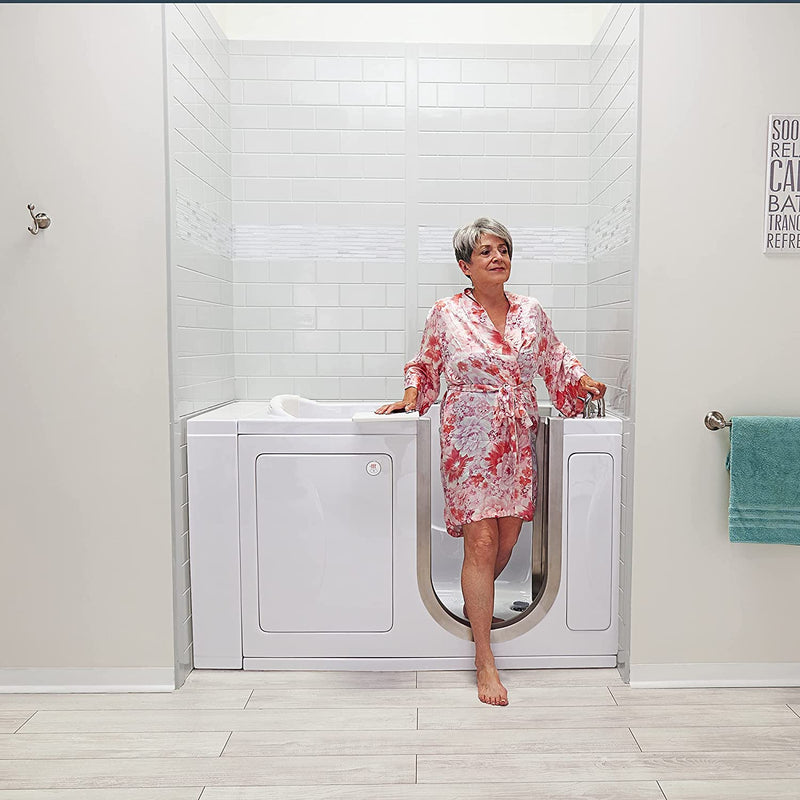 Ella's Bubbles HH3118-HB Royal Hydro Massage Acrylic Walk-In Bathtub with Heated Seat, 32"x 52", White 2