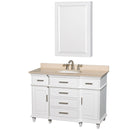 Wyndham Collection Berkeley 48" Single Bathroom Vanity - White WC-1717-48-SGL-WHT 2