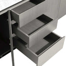 Wyndham Collection Malibu 48" Bathroom Vanity Set - Gray Oak Finish with Black Absolute Granite Counter, Black Granite Sink, and Handles WC-CG3000H-48-GROAK-BLK-GR 2