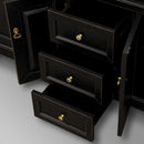 Wyndham Collection Andover 72" Traditional Bathroom Double Vanity Set - Black WC-TD72-BLK 7