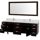 Wyndham Collection Encore 78" Double Bathroom Vanity Set - Espresso WC-CG4000-78-ESP 3