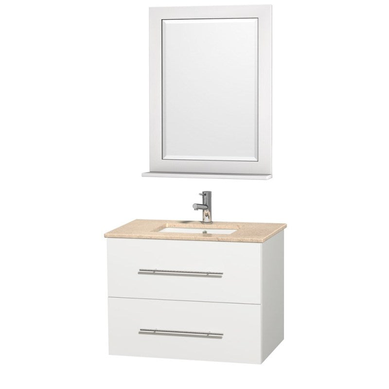Wyndham Collection Centra 30" Single Bathroom Vanity for Undermount Sinks - Matte White WC-WHE009-30-SGL-VAN-WHT- 3
