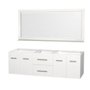 Wyndham Collection Centra 72" Double Bathroom Vanity for Undermount Sinks - Matte White WC-WHE009-72-DBL-VAN-WHT- 5