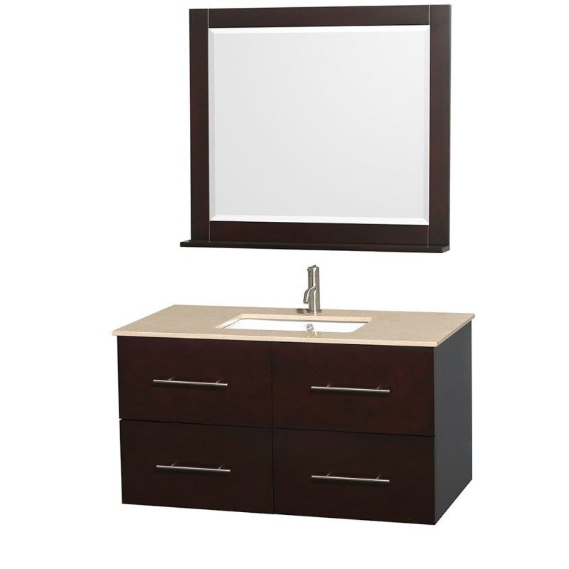 Wyndham Collection Centra 42" Single Bathroom Vanity for Undermount Sinks - Espresso WC-WHE009-42-SGL-VAN-ESP- 2