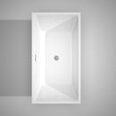 Wyndham Collection Sara 59" Soaking Bathtub - White WC-BTK1514-59 4