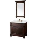 Wyndham Collection Andover 36" Traditional Bathroom Vanity Set - Dark Cherry WC-TS36-DKCH 3