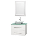 Wyndham Collection Centra 30" Single Bathroom Vanity Set for Vessel Sink - Matte White WC-WHE009-30-SGL-VAN-WHT 5