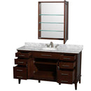 Wyndham Collection Hatton 60" Single Bathroom Vanity - Dark Chestnut WC-1616-60-SGL-VAN-CDK 2