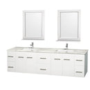 Wyndham Collection Centra 80" Double Bathroom Vanity for Undermount Sinks - Matte White WC-WHE009-80-DBL-VAN-WHT-