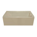 Lyons Industries Linear 5 ft. Right Drain Bathtub in Almond