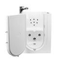 Ella Front Entry 32" x 40" Acrylic Walk-In Bathtub, Left Hinge Door, Fast Fill Faucet, 2" Drain (Hydro)