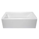 Lyons Industries Linear 5 ft. Left Drain Soaking Tub in White