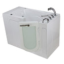Ella's Bubbles OA3252DH-HB-R Monaco Hydro Massage Acrylic Walk-In Bathtub and Heated Seat, Right Outward Swing Door, Ella 5pc. Fast-Fill Faucet, Dual 2" Drains, 32" x 52" x 43", White