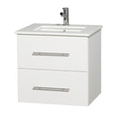 Wyndham Collection Centra 24" Single Bathroom Vanity for Undermount Sinks - Matte White WC-WHE009-24-SGL-VAN-WHT- 7