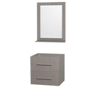 Wyndham Collection Centra 24" Single Bathroom Vanity for Undermount Sinks - Gray Oak WC-WHE009-24-SGL-VAN-GRO- 6