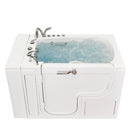 Ella Wheelchair Transfer 30"x52" Acrylic Air and Hydro Massage Walk-In Bathtub with Left Outward Swing Door, 5 Piece Fast Fill Faucet, 2" Dual Drain 9