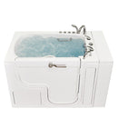 Ella Wheelchair Transfer 32"x52" Acrylic Air and Hydro Massage Walk-In Bathtub with Right Outward Swing Door, 5 Piece Fast Fill Faucet, 2" Dual Drain 9
