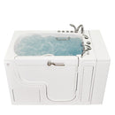 Ella Wheelchair Transfer 32"x52" Acrylic Air and Hydro Massage and Heated Seat Walk-In Bathtub with Right Outward Swing Door, 5 Piece Fast Fill Faucet, 2" Dual Drain 9