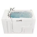 Ella Wheelchair Transfer 30"x52" Acrylic Hydro Massage Walk-In Bathtub with Left Outward Swing Door, 5 Piece Fast Fill Faucet 9