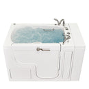 Ella Wheelchair Transfer 30"x52" Acrylic Hydro Massage Walk-In Bathtub with Right Outward Swing Door, 5 Piece Fast Fill Faucet, 2" Dual Drain 9