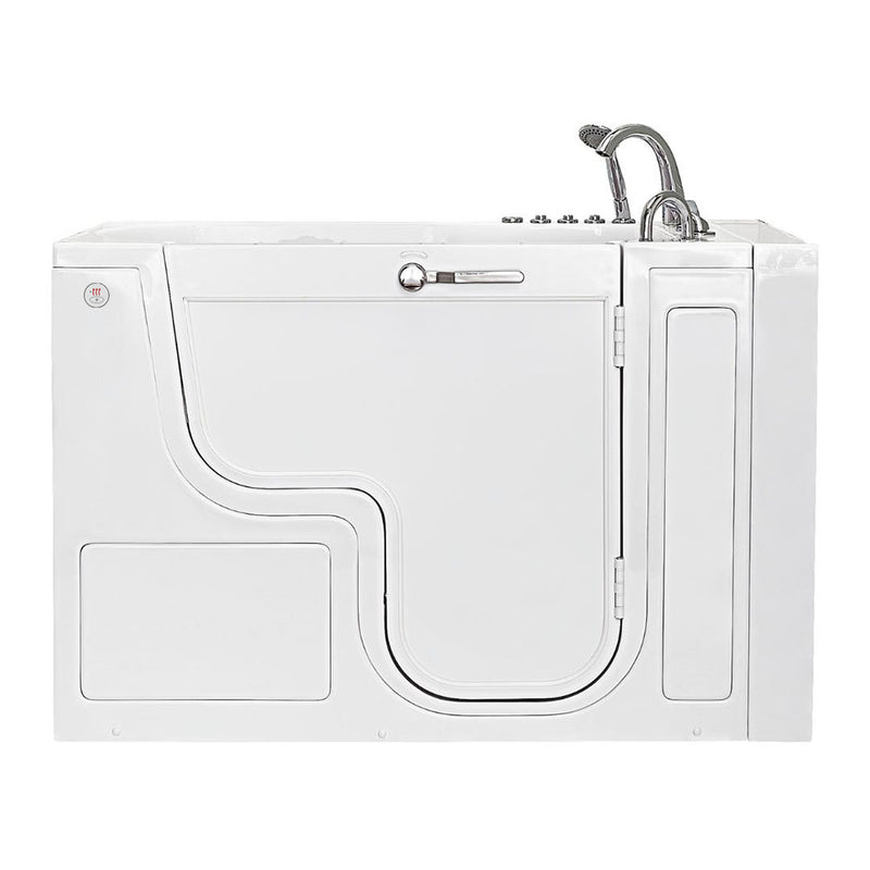 Ella Wheelchair Transfer 36"x55" Acrylic Air and Hydro Massage and Heated Seat Walk-In Bathtub with Right Outward Swing Door, 5 Piece Fast Fill Faucet, 2" Dual Drain 9
