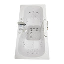 Ella Tub4Two 32"x60" Hydro + Air Massage w/ Independent Foot Massage Acrylic Two Seat Walk in Tub, Right Outswing Door, Heated Seats, 2 Piece Fast Fill Faucet, 2" Dual Drains 9