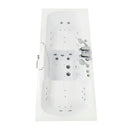 Ella Big4Two 36"x80" Hydro + Air Massage w/ Independent Foot Massage Acrylic Two Seat Walk-In-Bathtub, Right Outswing Door, 2x2 Piece Fast Fill Faucet, 2" Dual Drain 9