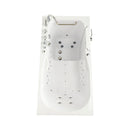 Ella Shak 36"x72" Acrylic Air and Hydro Massage w/ Independent Foot Massage Walk-In Bathtub , Right Outward Swing Door, 2" Dual Drain, Ella 5 Piece Fast Fill Faucet, Heated Seat and Backrest 9