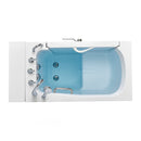 Ella Wheelchair Transfer 32"x52" Acrylic Soaking Walk-In-Bathtub, Right Outward Swing Door, Heated Seat,  5 Piece Fast Fill Faucet, 2" Dual Drain 9