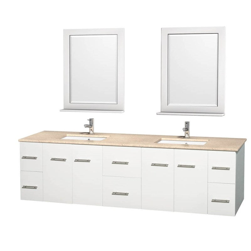 Wyndham Collection Centra 80" Double Bathroom Vanity for Undermount Sinks - Matte White WC-WHE009-80-DBL-VAN-WHT- 5