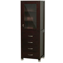 Wyndham Collection Shaina Linen Tower - Espresso WC-V206-ESP