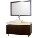 Wyndham Collection Malibu 48" Bathroom Vanity Set - Espresso Finish with Ivory Marble Counter WC-CG3000-48-ESP-IVO 2