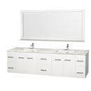 Wyndham Collection Centra 80" Double Bathroom Vanity for Undermount Sinks - Matte White WC-WHE009-80-DBL-VAN-WHT- 2