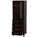 Wyndham Collection Sheffield Linen Tower - Espresso WC-1414-LT-ESP 2