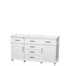 Wyndham Collection Berkeley 60" Double Bathroom Vanity - White WC-1717-60-DBL-WHT 6