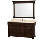Wyndham Collection Andover 60" Traditional Bathroom Vanity Set - Dark Cherry WC-TS60-DKCH 3
