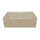 Lyons Industries Linear 5 ft. Left Drain Bathtub in Almond